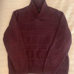 Marc Anthony V-Neck Sweater in Deep Burgundy